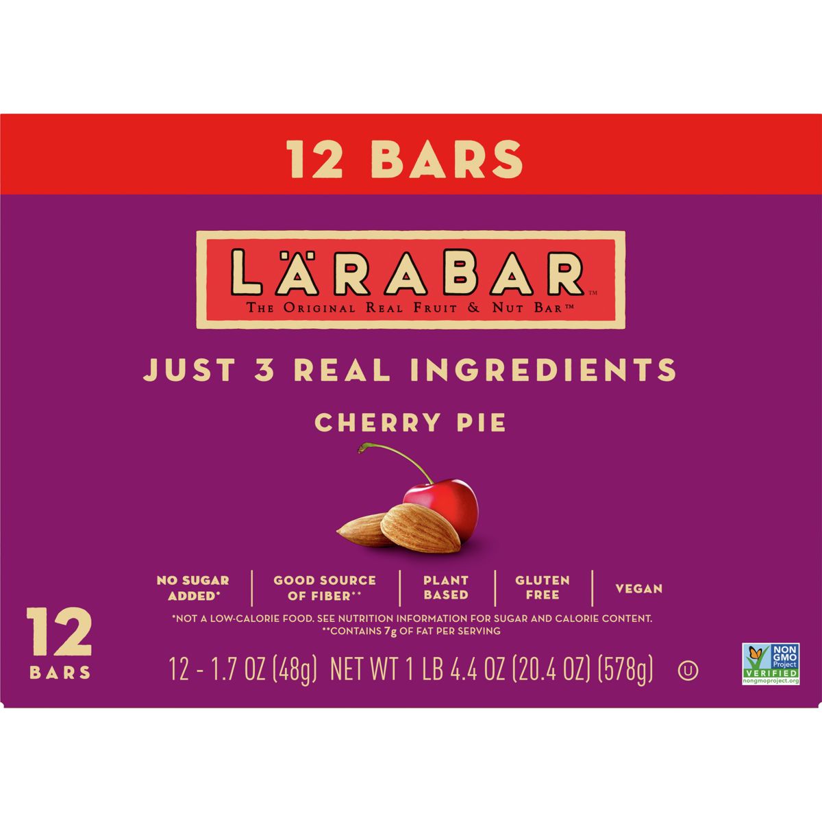 Larabar Barra de Pastel de Cereza - 12ct - Imagen 3