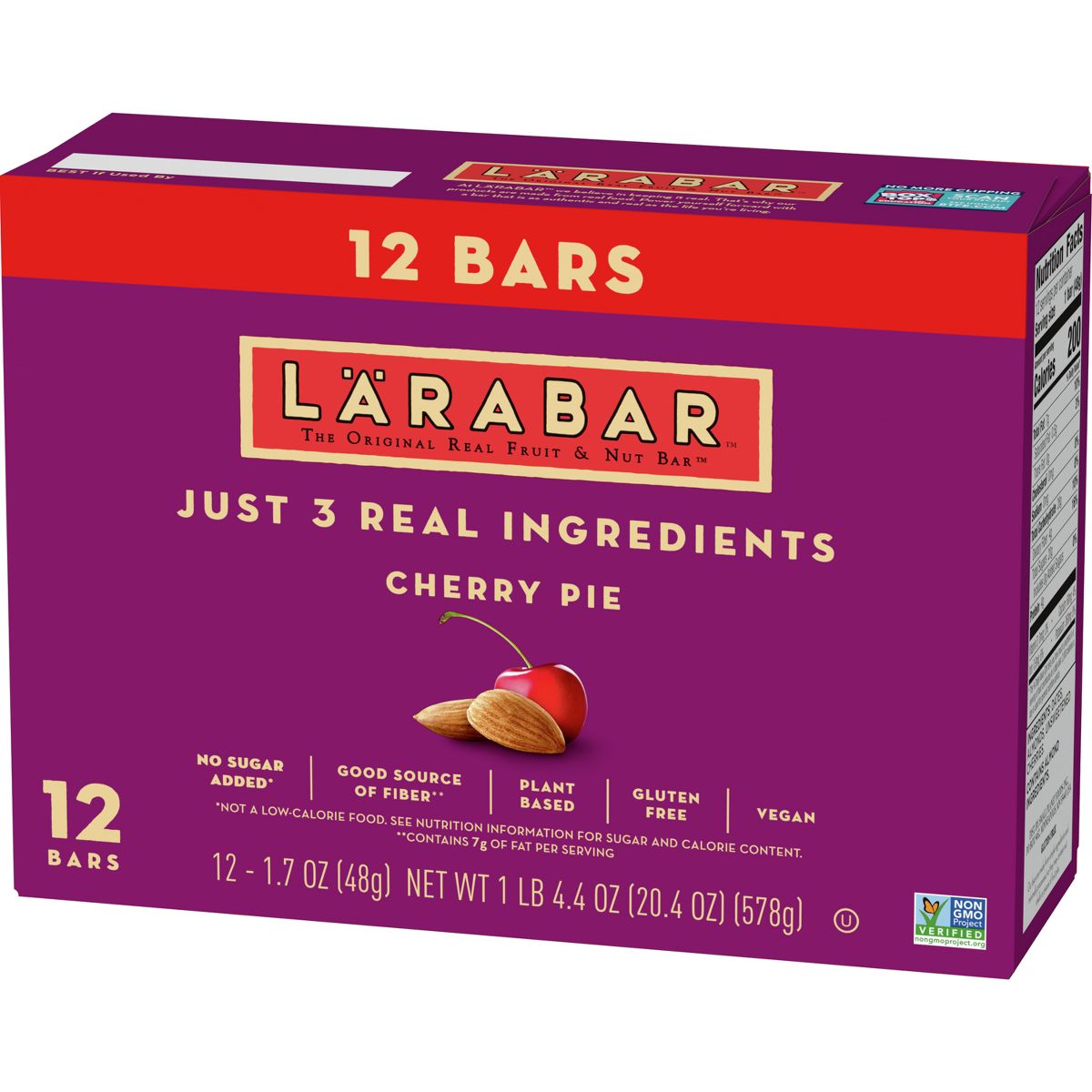 Larabar Barra de Pastel de Cereza - 12ct - Imagen 4