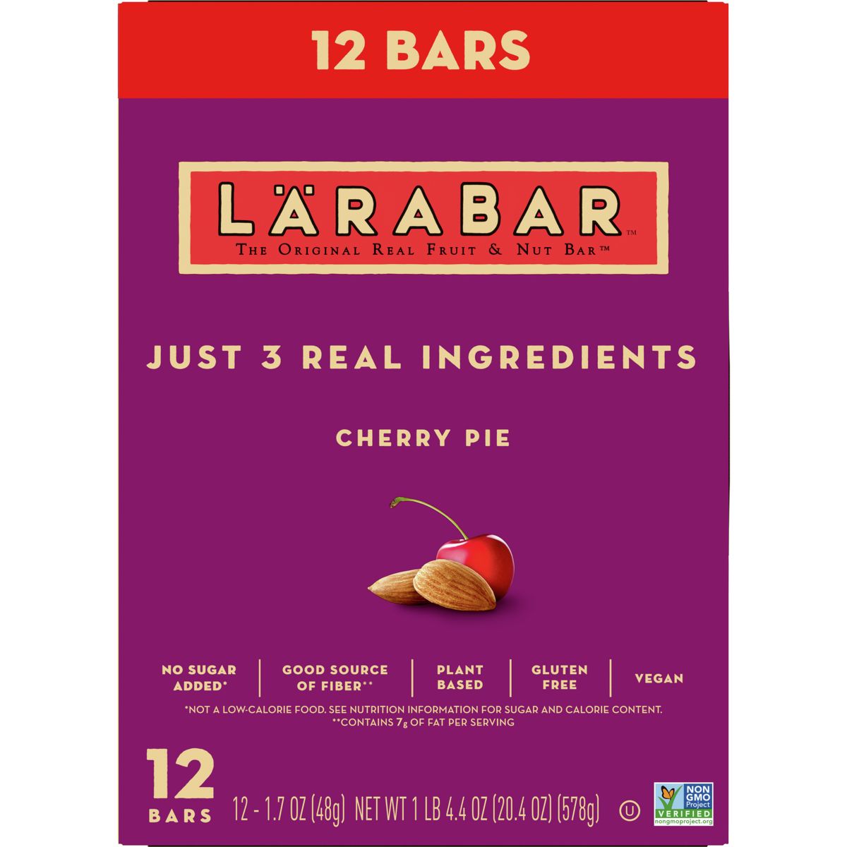 Larabar Barra de Pastel de Cereza - 12ct - Imagen 5
