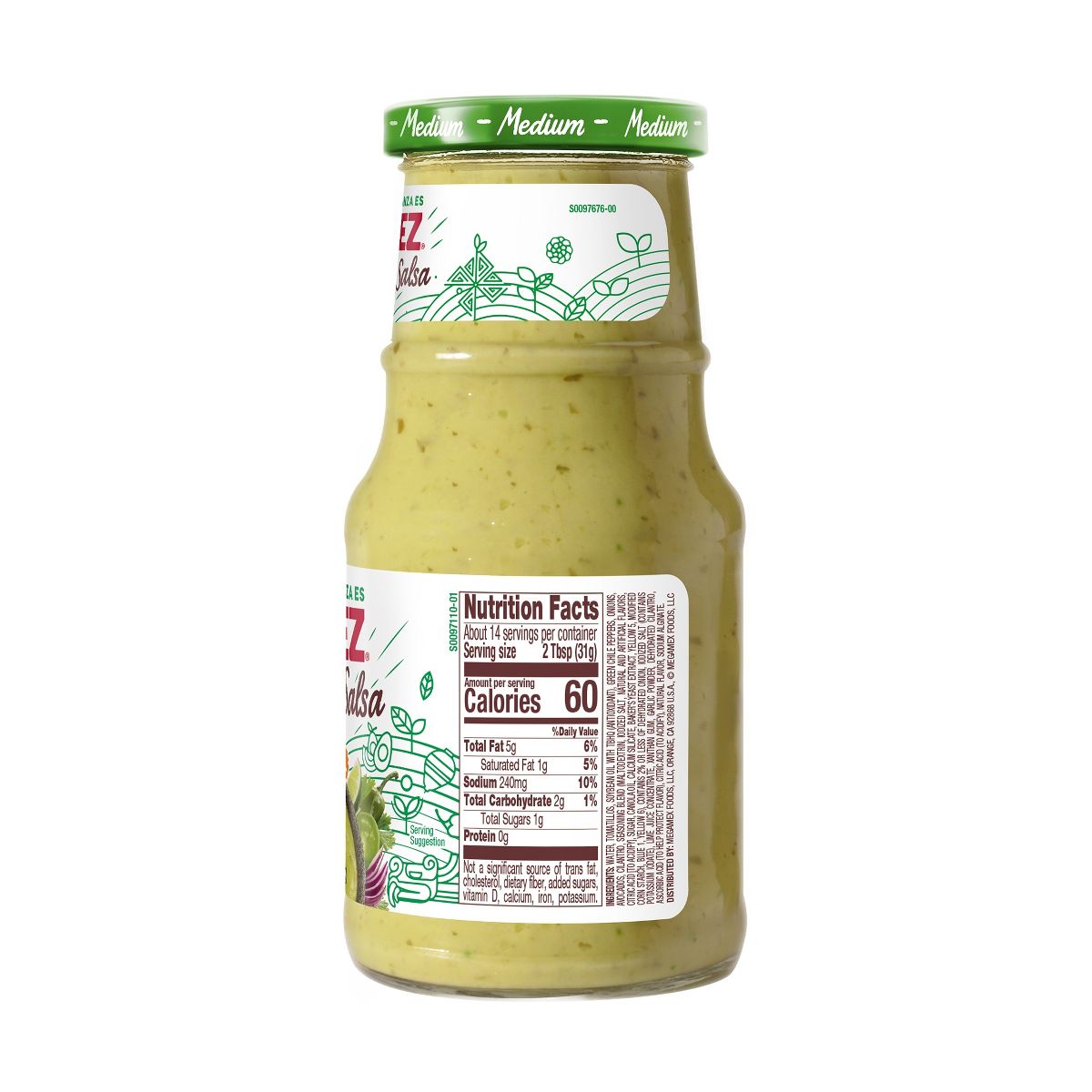 Herdez Salsa Guacamole Medium 15.7 oz - Imagen 4