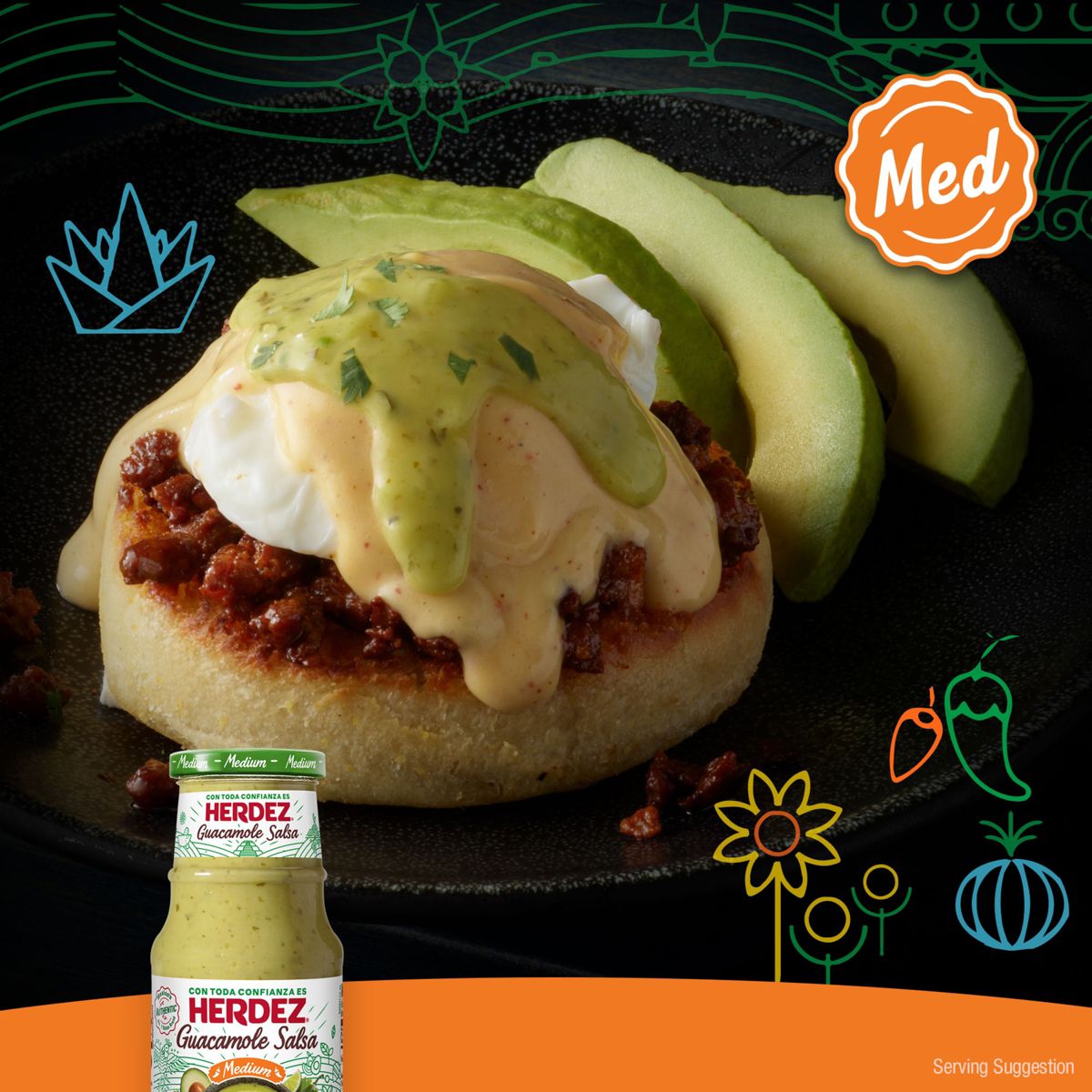 Herdez Salsa Guacamole Medium 15.7 oz - Imagen 9