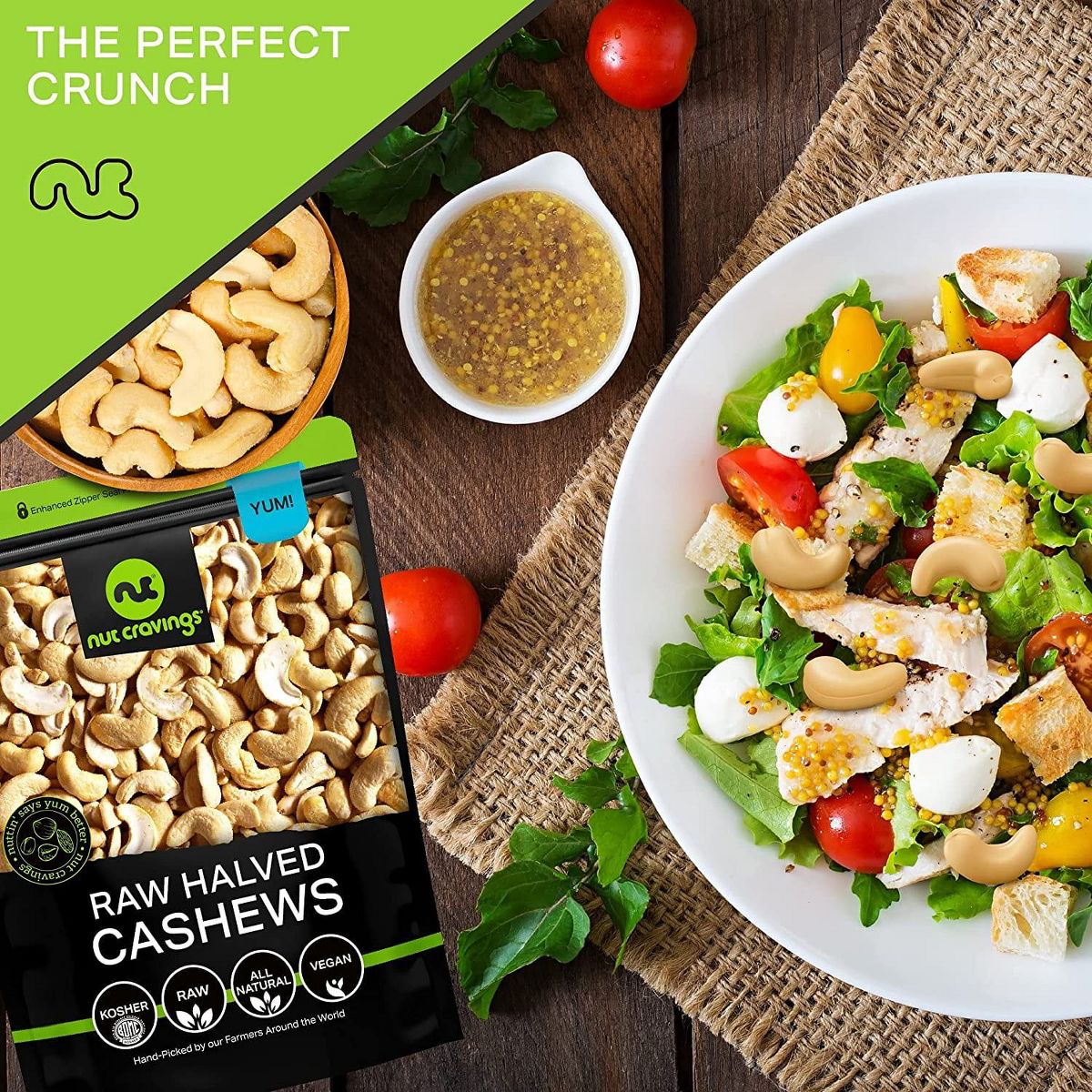 Nueces de la India sin sal, mitades y pedazos crudos, sin cáscara por Nut Cravings - Imagen 7