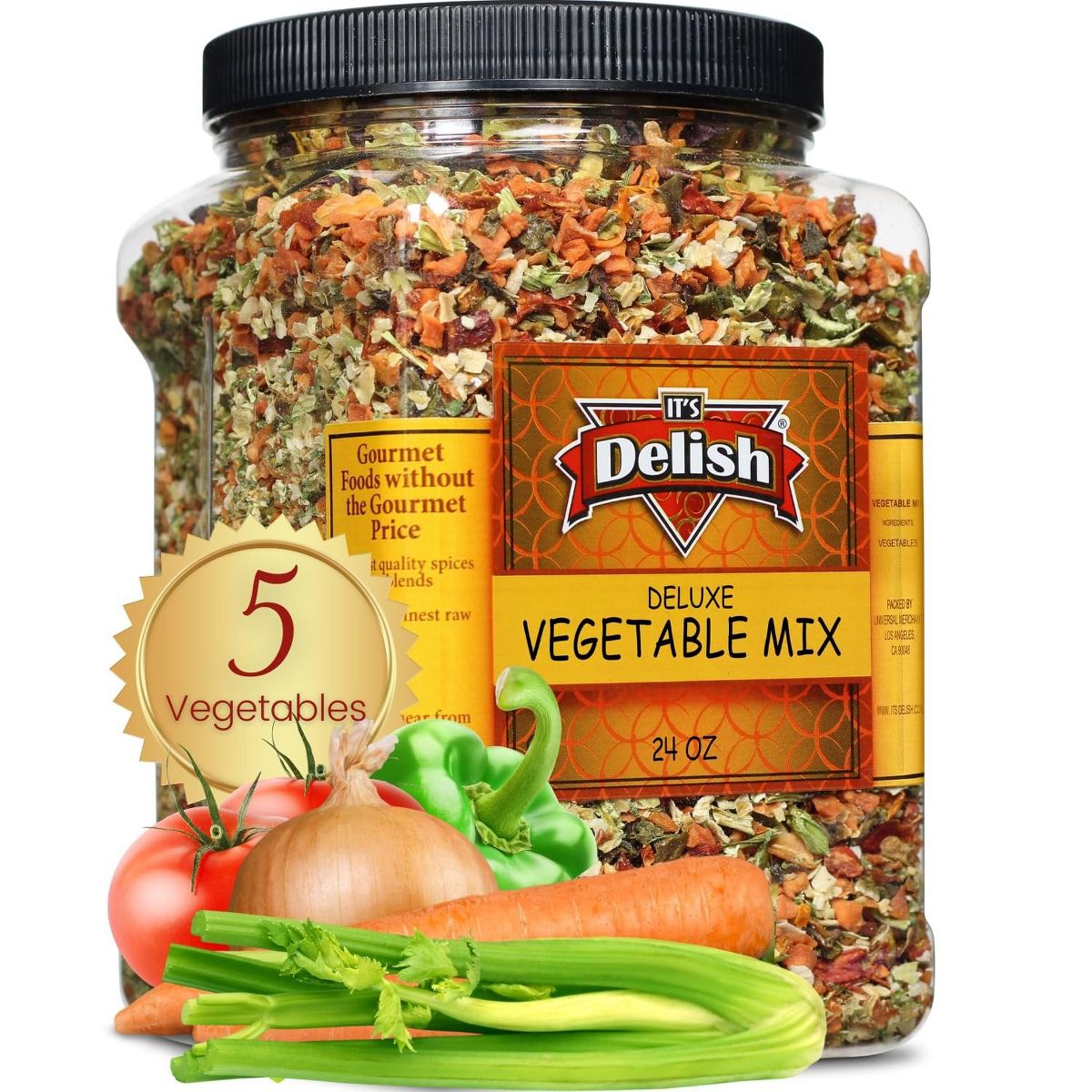 Mezcla Deluxe de Sopa de Verduras Deshidratadas, 24 Oz (1.5 Lb) Contenedor Jumbo - Imagen 2