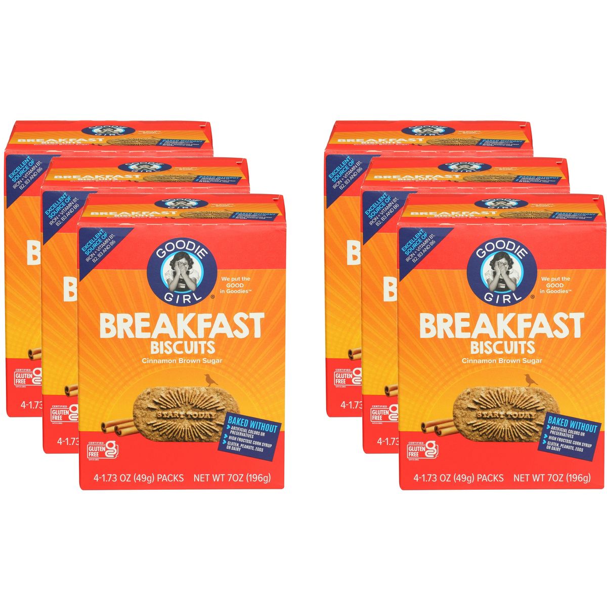 Galletas Goodie Girl Sabor Canela y Azúcar Morena - Paquete de 6 - 7 oz - Imagen 2