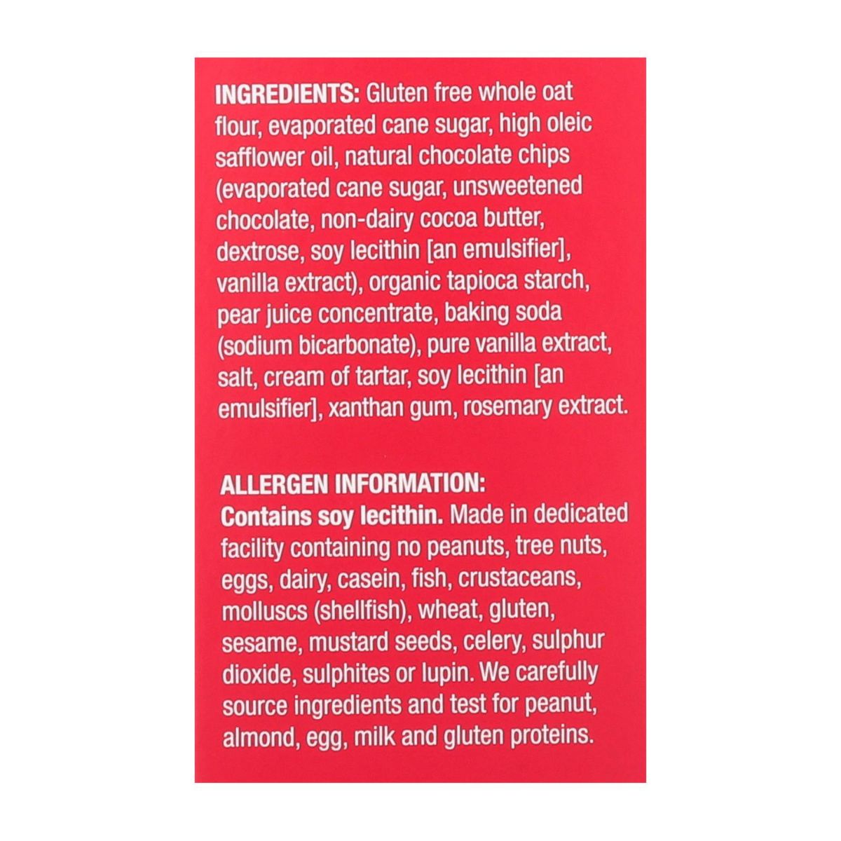 Homefree - Galletas Minis Sin Gluten - Chocolate Chip - Paquete de 6 - 5 oz - Imagen 3