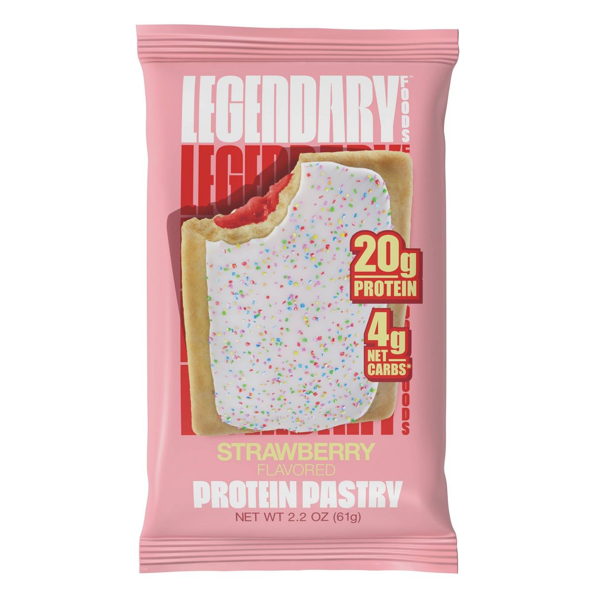 Legendary Foods Pastel de Proteína Libre de Gluten y Keto Friendly - Fresa - 2.2 oz - Imagen 2