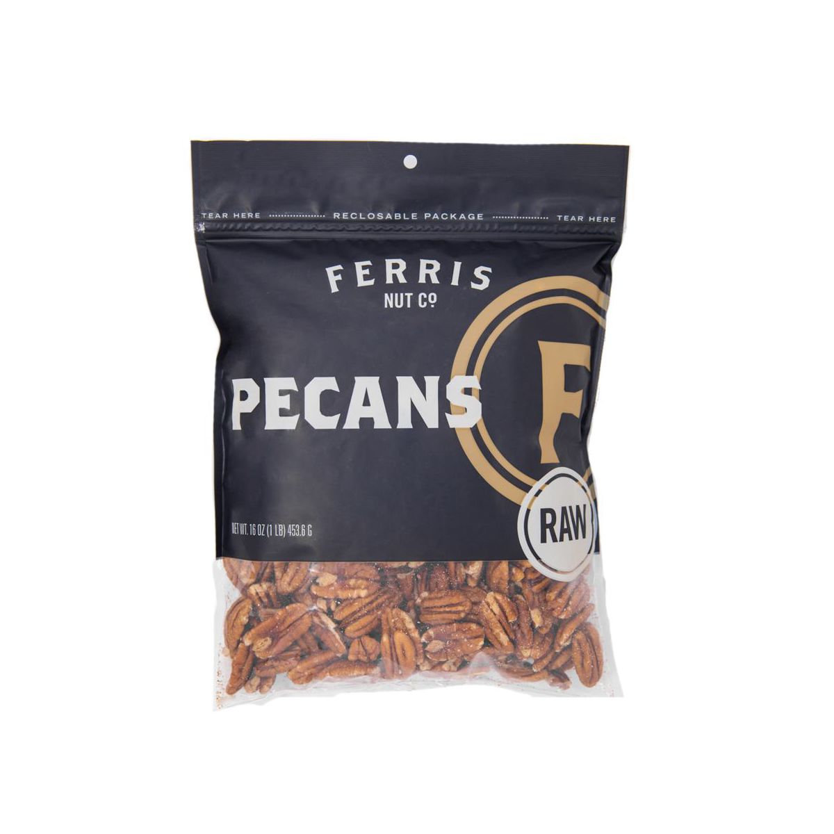 Ferris Nut Co. Nueces Pecanas Crudas - Caja de 12/16 oz - Imagen 3