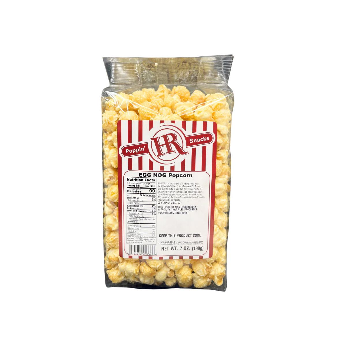 HR Poppin' Snacks 7 oz Palomitas de Egg Nog - Paquete de 2 - Imagen 3