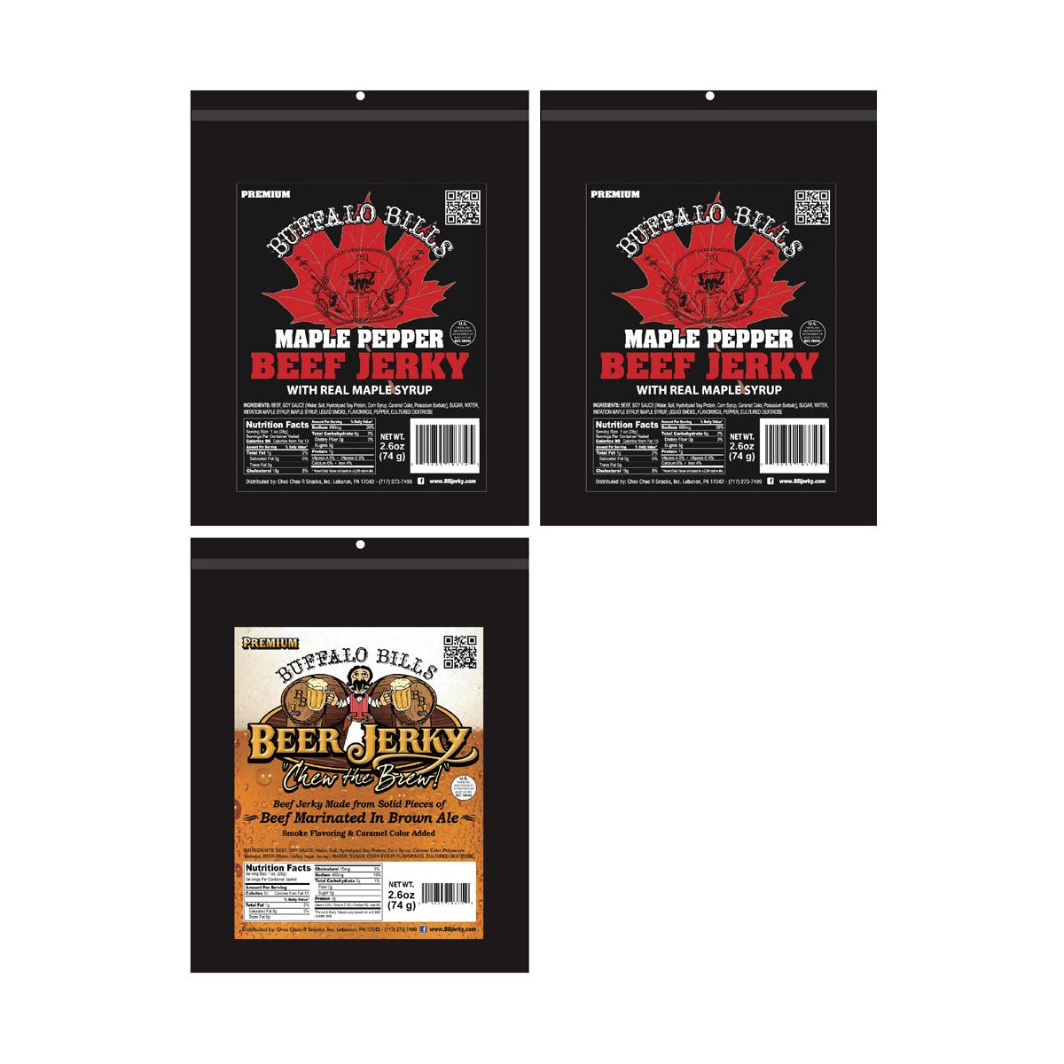 Paquete de Regalo Refrigerante Buffalo Bills de 6 Piezas, Muestrario Premium de Cecina de Res de 7 Paquetes Sur - Imagen 4