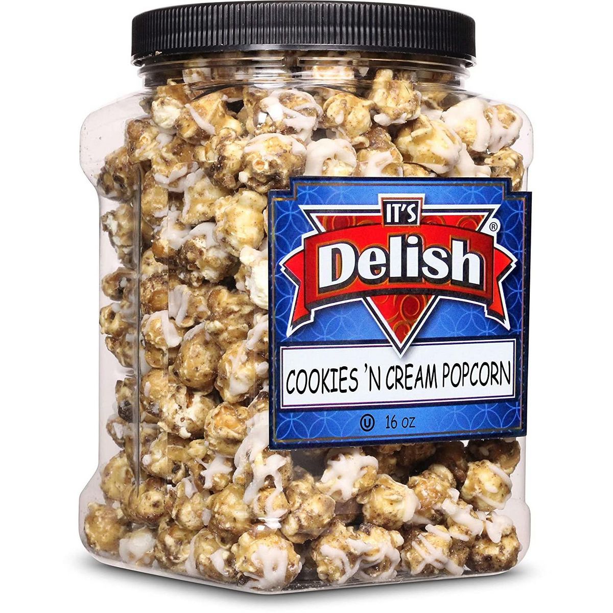 Palomitas Cookies 'n Cream de It's Delish, Contenedor Jumbo de 16 Oz - Imagen 2