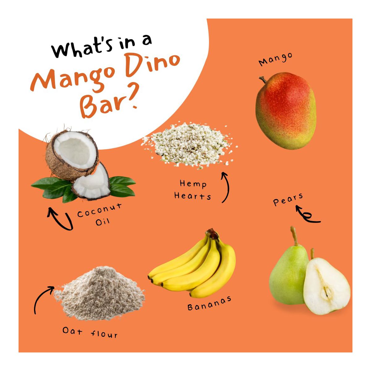 Dino Bars | Mango | Barritas de Fruta Orgánicas para Niños, Sin Desorden - Imagen 4