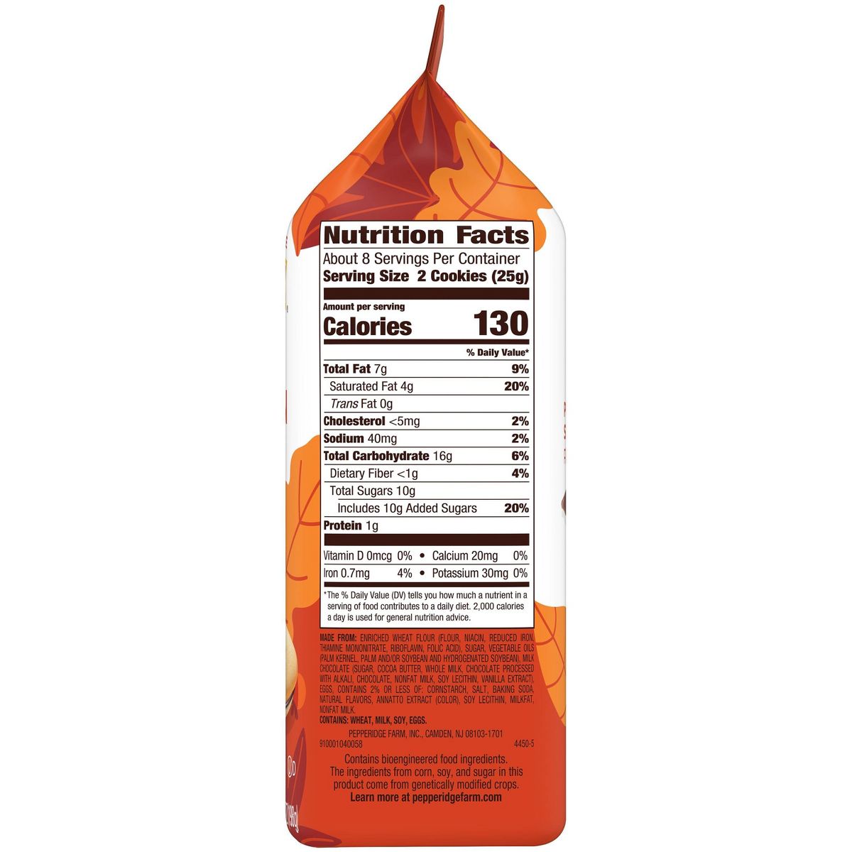 Galletas Pepperidge Farm Milano Sabor Calabaza Especiada - 7 oz / 15 ct - Imagen 4