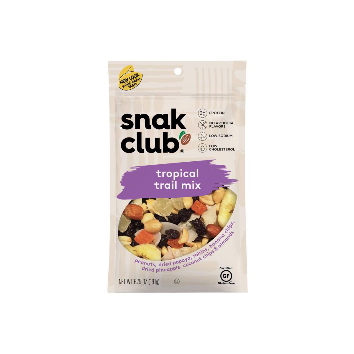 Snak Club Mezcla de Frutas Tropical para Camino - Caja de 6 - 6.75 OZ - Imagen 2
