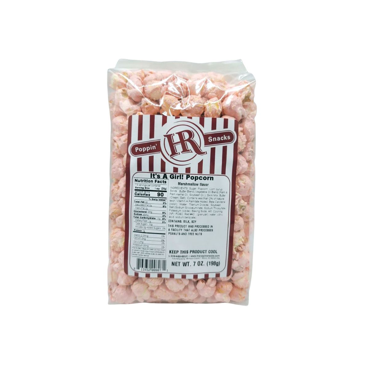 HR Poppin' Snacks 7 oz Palomitas Sabor Malvavisco Rosa "Es Una Niña" - Paquete de 2 - Imagen 3