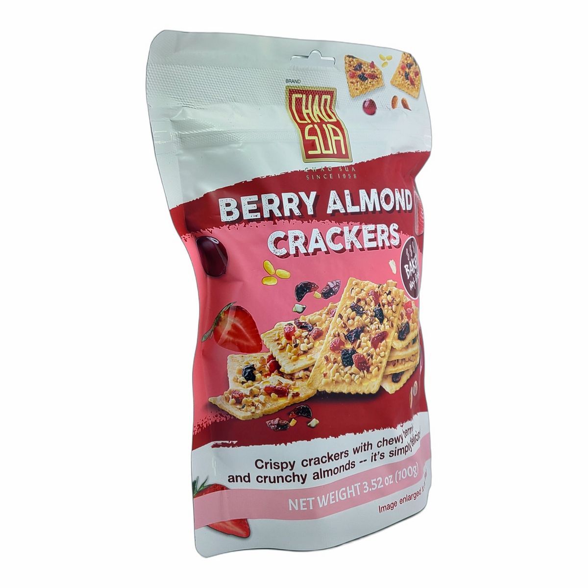 Galletas Saladas de Almendra y Baya Chao Sua Horneadas 3.52 Oz. (Paquete de 2) - Imagen 4