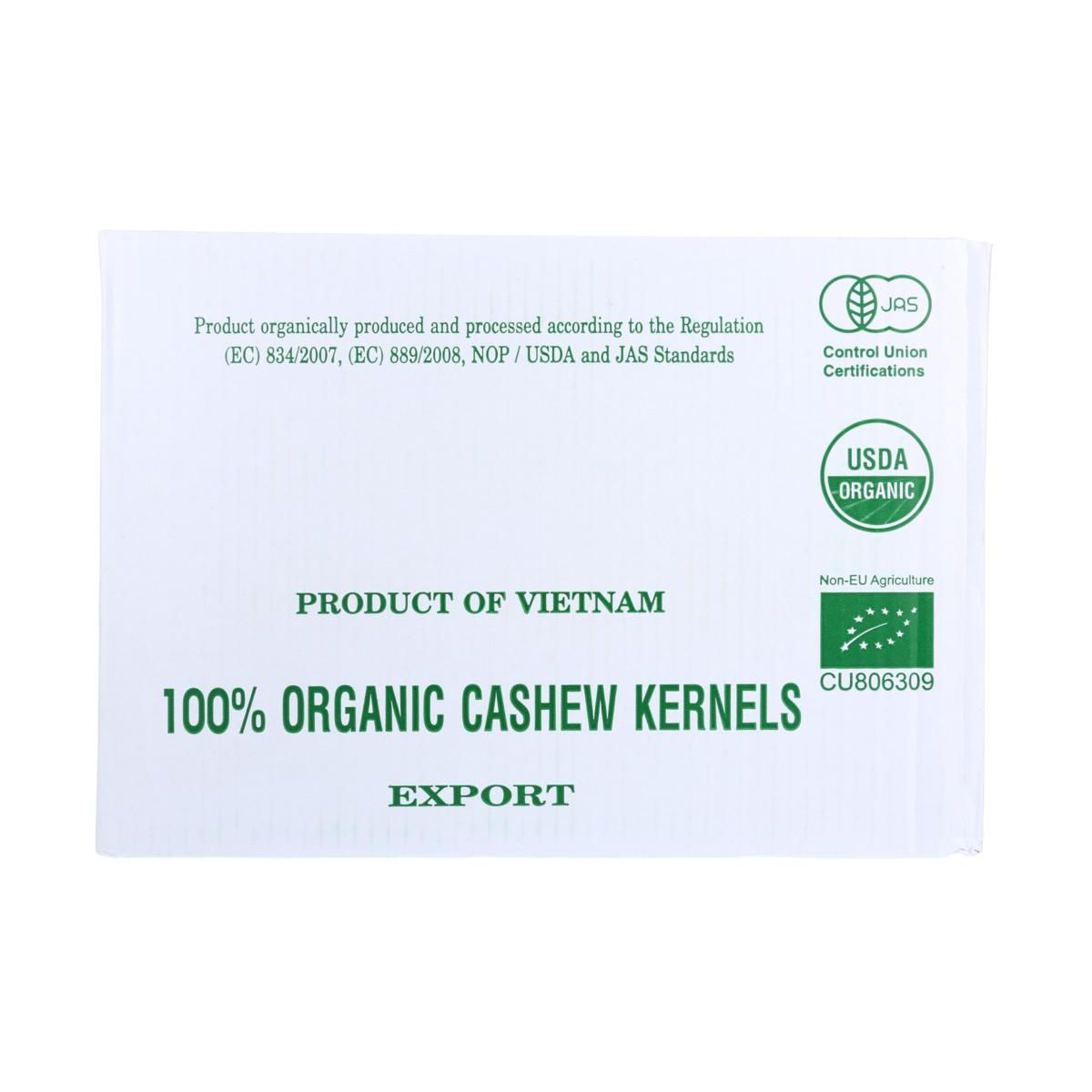 Woodstock Farms Organic Whole Raw Cashews - 25 lb - Imagen 3