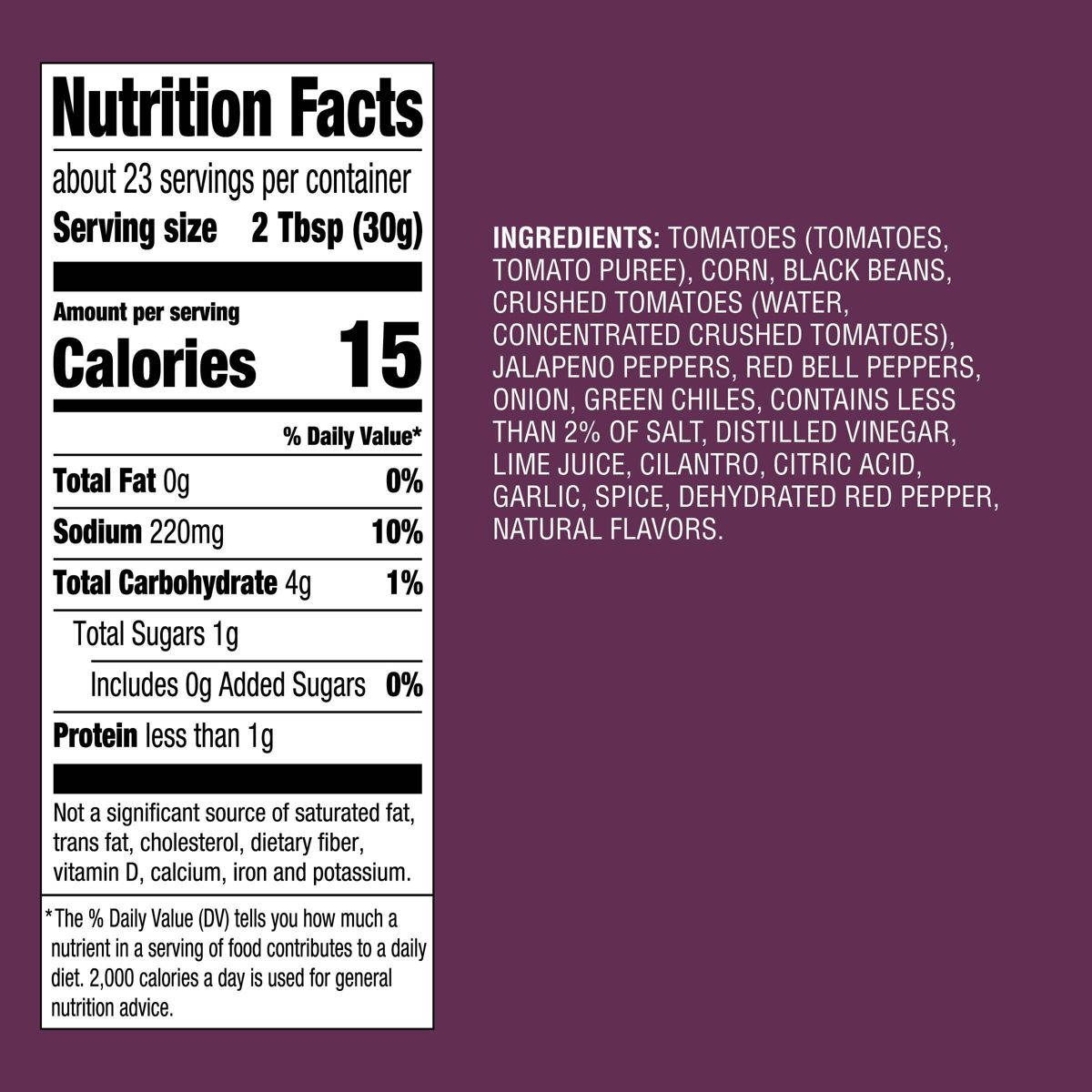 Salsa de Maíz y Frijol Negro Mediana 24 oz - Good & Gather™ - Imagen 5