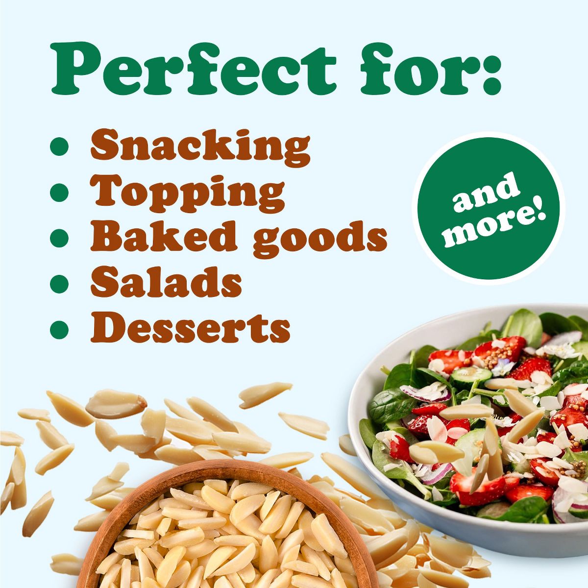 Almendras Fileteadas Tostadas en Seco Orgánicas con Sal del Himalaya - por Food to Live - Imagen 7