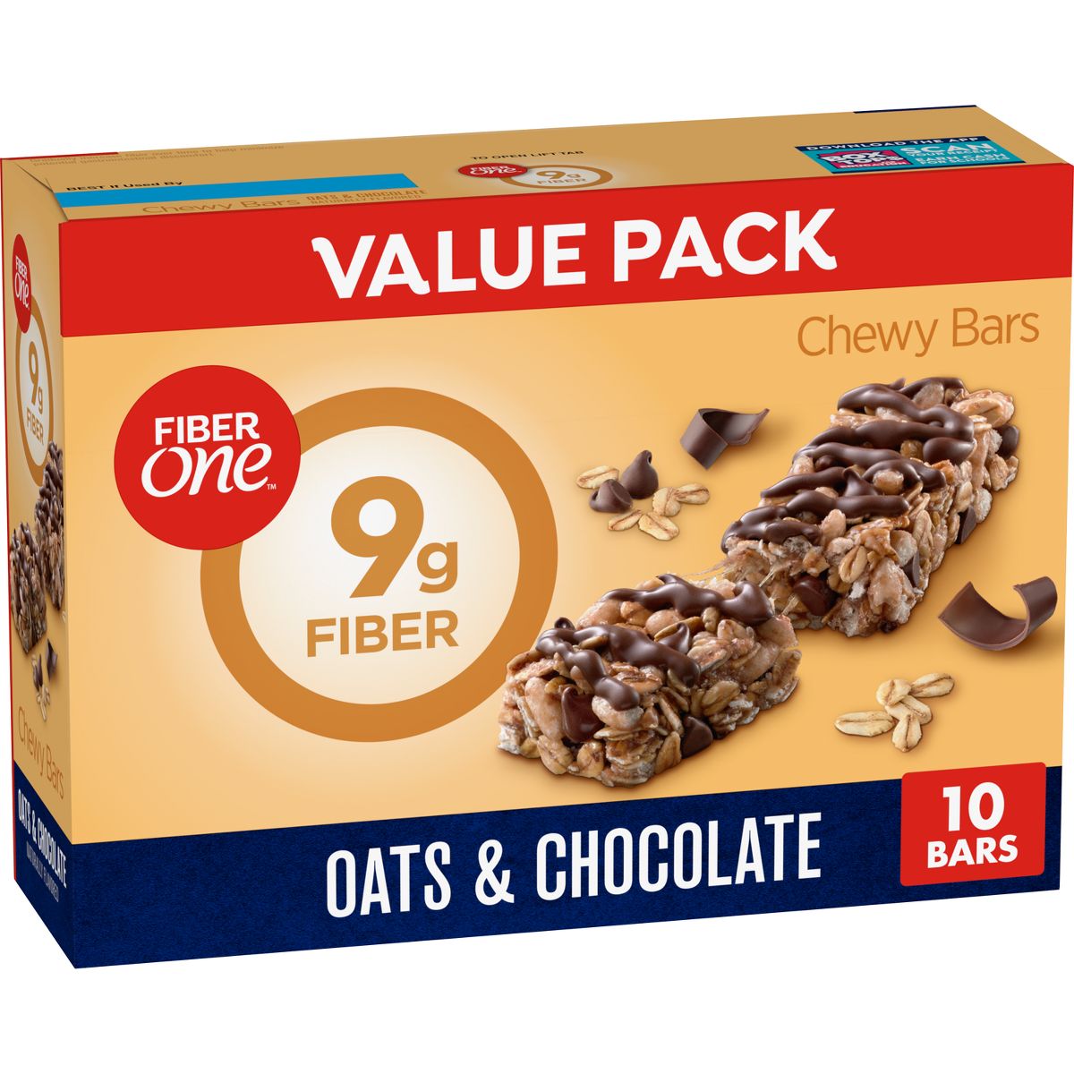 Fiber One Barras Masticables de Avena y Chocolate - 10ct/14.1oz - Imagen 2