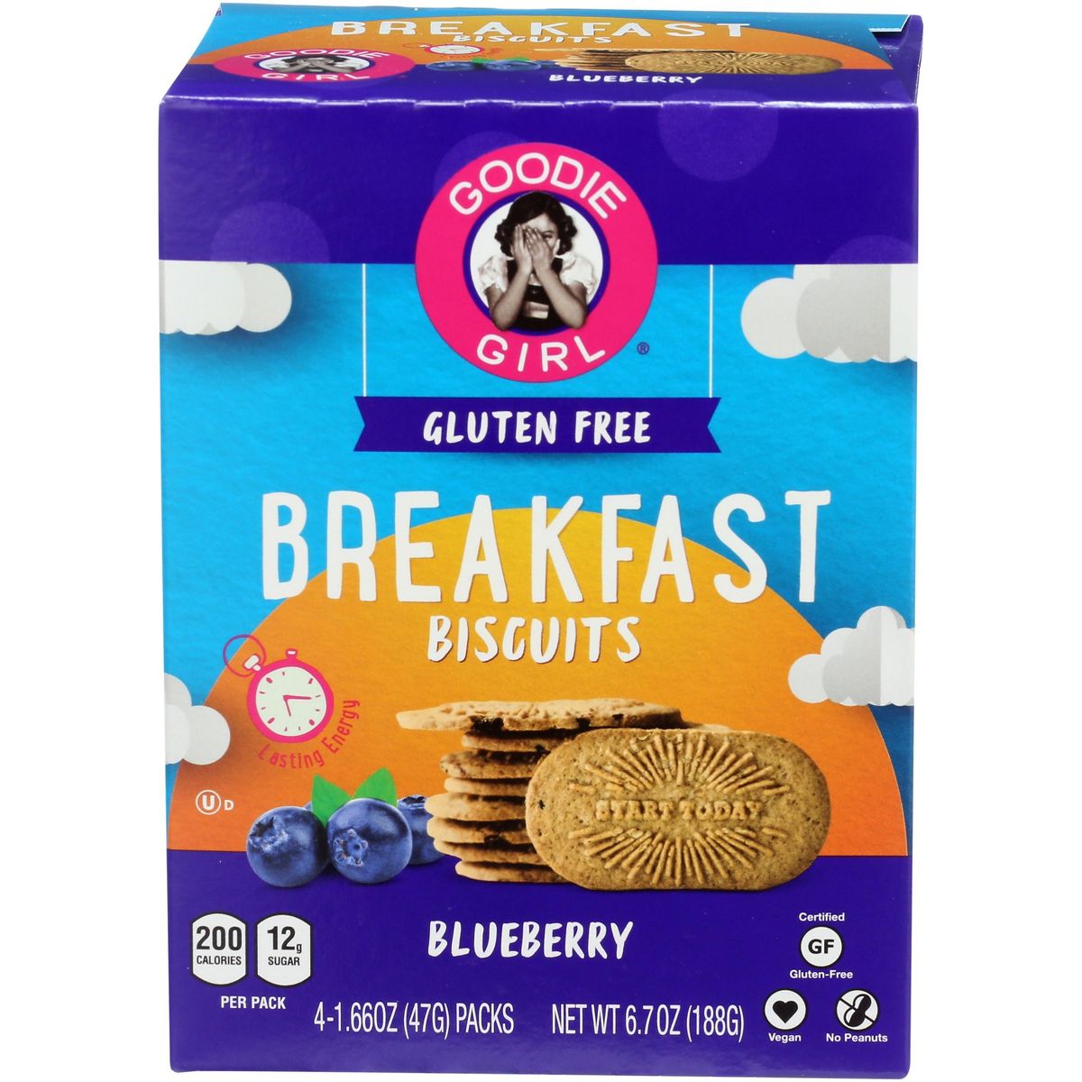 Galletas Goodie Girl Desayuno Sabor Arándano Azul - Paquete de 6 - 6.64 oz - Imagen 3