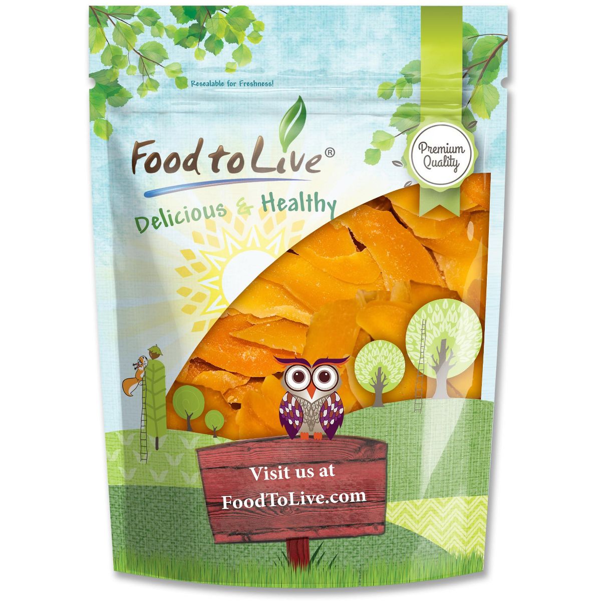 Mangos deshidratados tipo mejilla - por Food To Live - Imagen 2