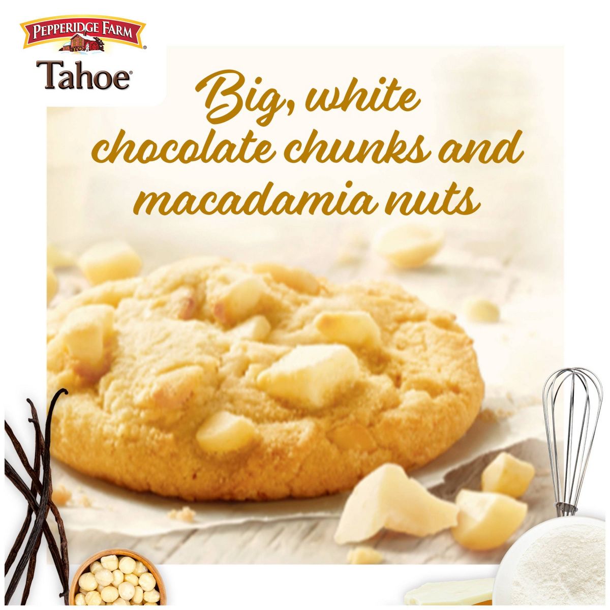 Galletas Pepperidge Farm Tahoe Crujientes con Chocolate Blanco y Macadamia - 7.2 oz / 8 ct - Imagen 3
