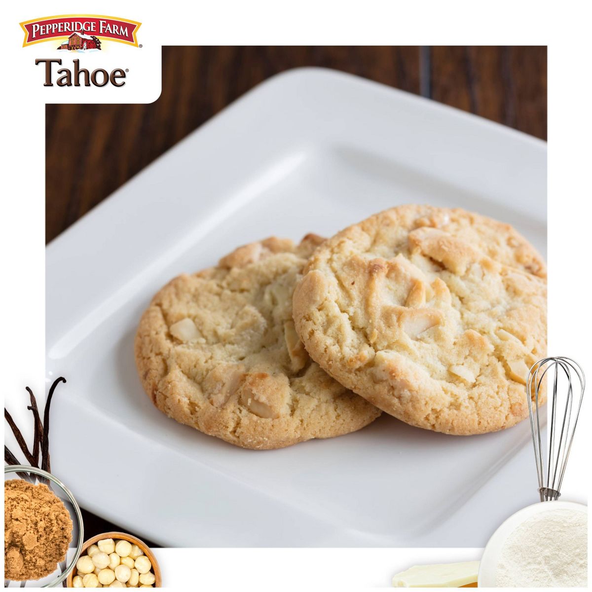 Galletas Pepperidge Farm Tahoe Crujientes con Chocolate Blanco y Macadamia - 7.2 oz / 8 ct - Imagen 4