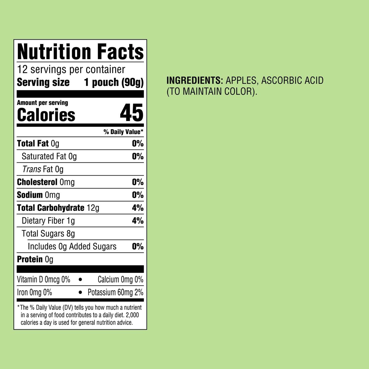 Puré de Manzana Sin Azúcar en Bolsitas - 12ct - Good & Gather™ - Imagen 6