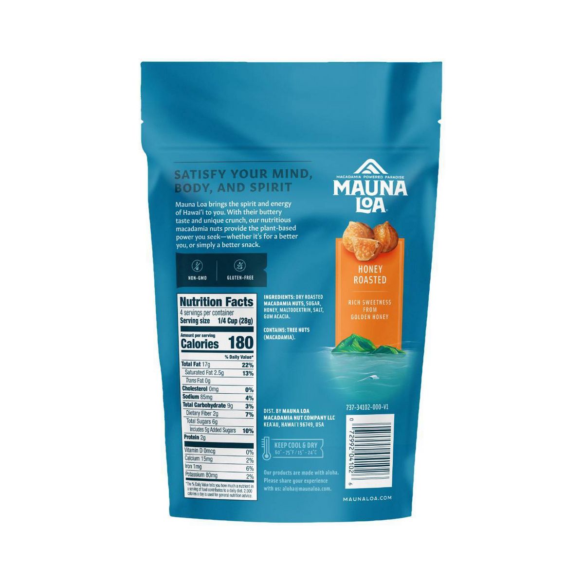 Mauna Loa Macadamias tostadas con miel - 4 oz - Imagen 3
