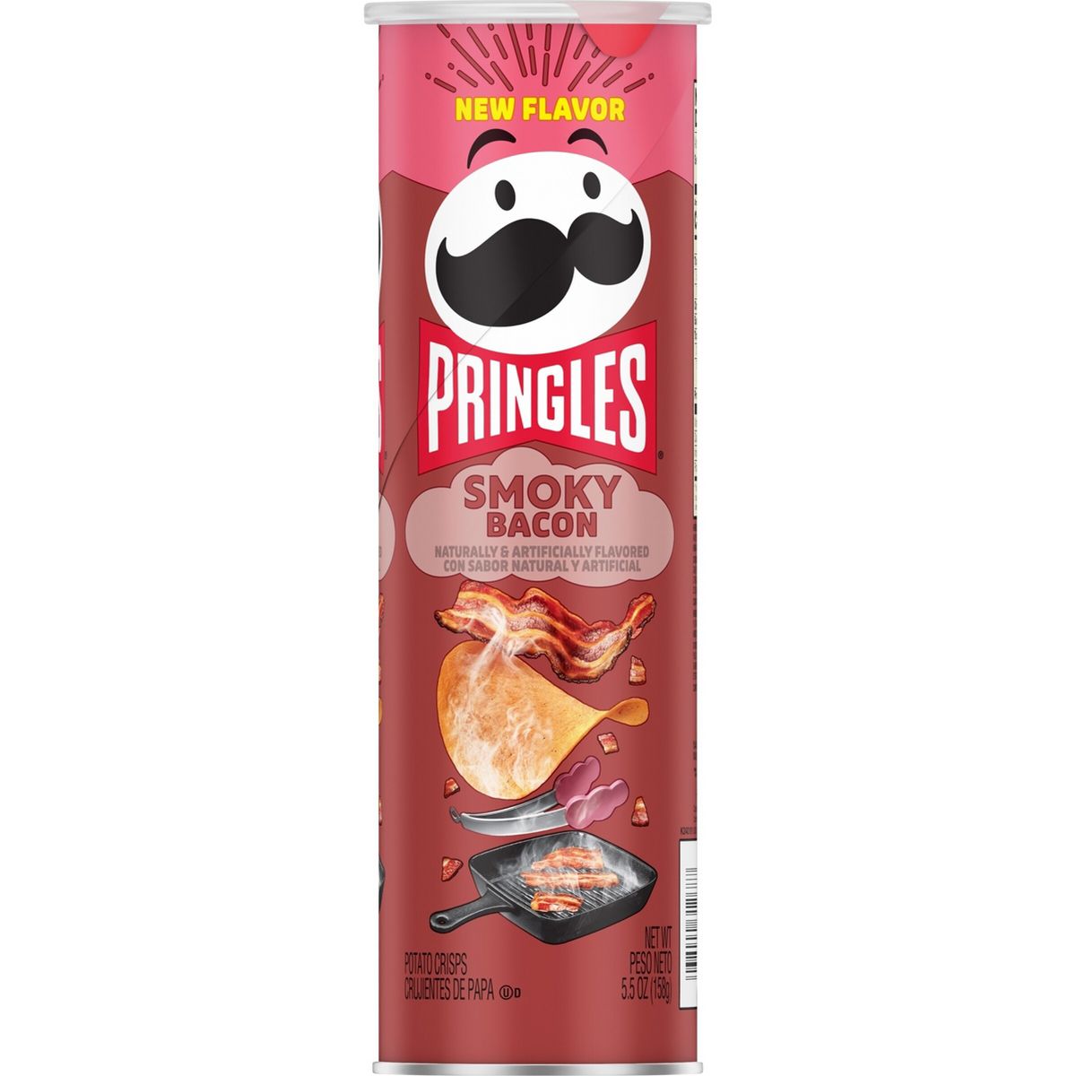 Pringles Super Stack Papas Fritas Sabor Tocino Ahumado - 5.5 oz