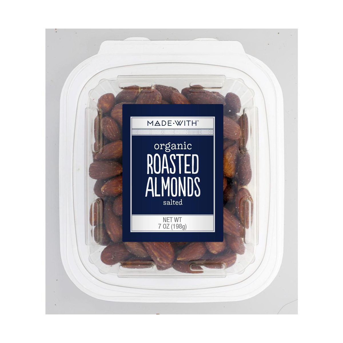 Almendras Tostadas y Saladas Orgánicas Made With Nut en Envase - Paquete de 12 - 7 OZ - Imagen 3