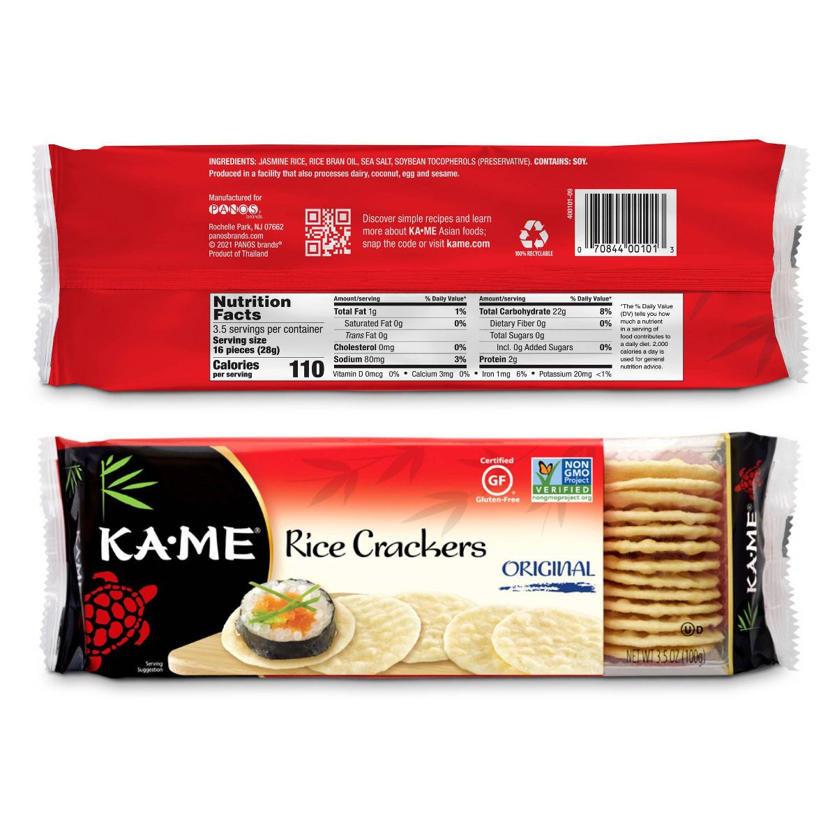 Galletas de Arroz Originales Ka-Me - 3.5 oz - Imagen 3