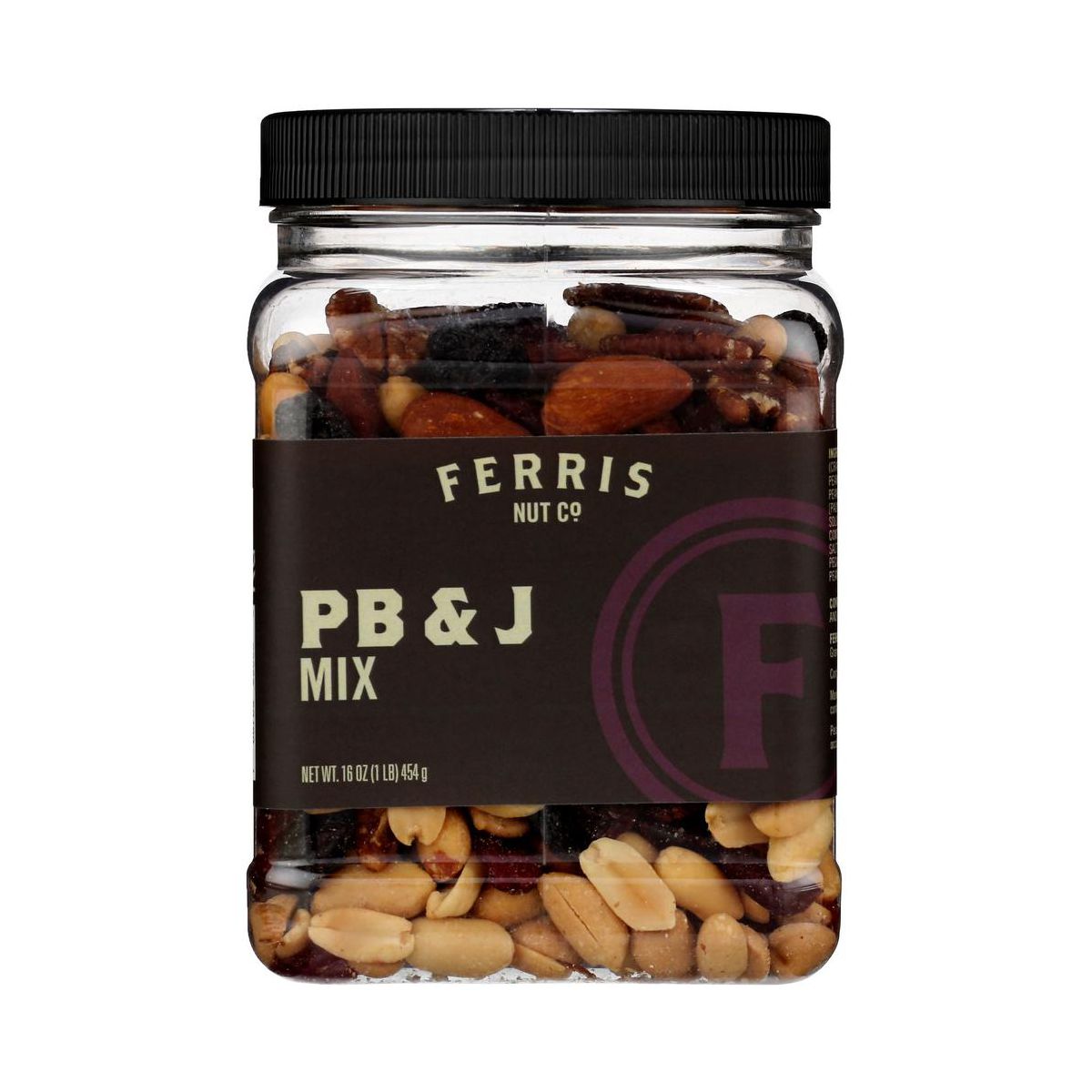 Ferris Nut Co Mix Mantequilla de Cacahuate y Jalea - Paquete de 12 - 16 Oz - Imagen 3