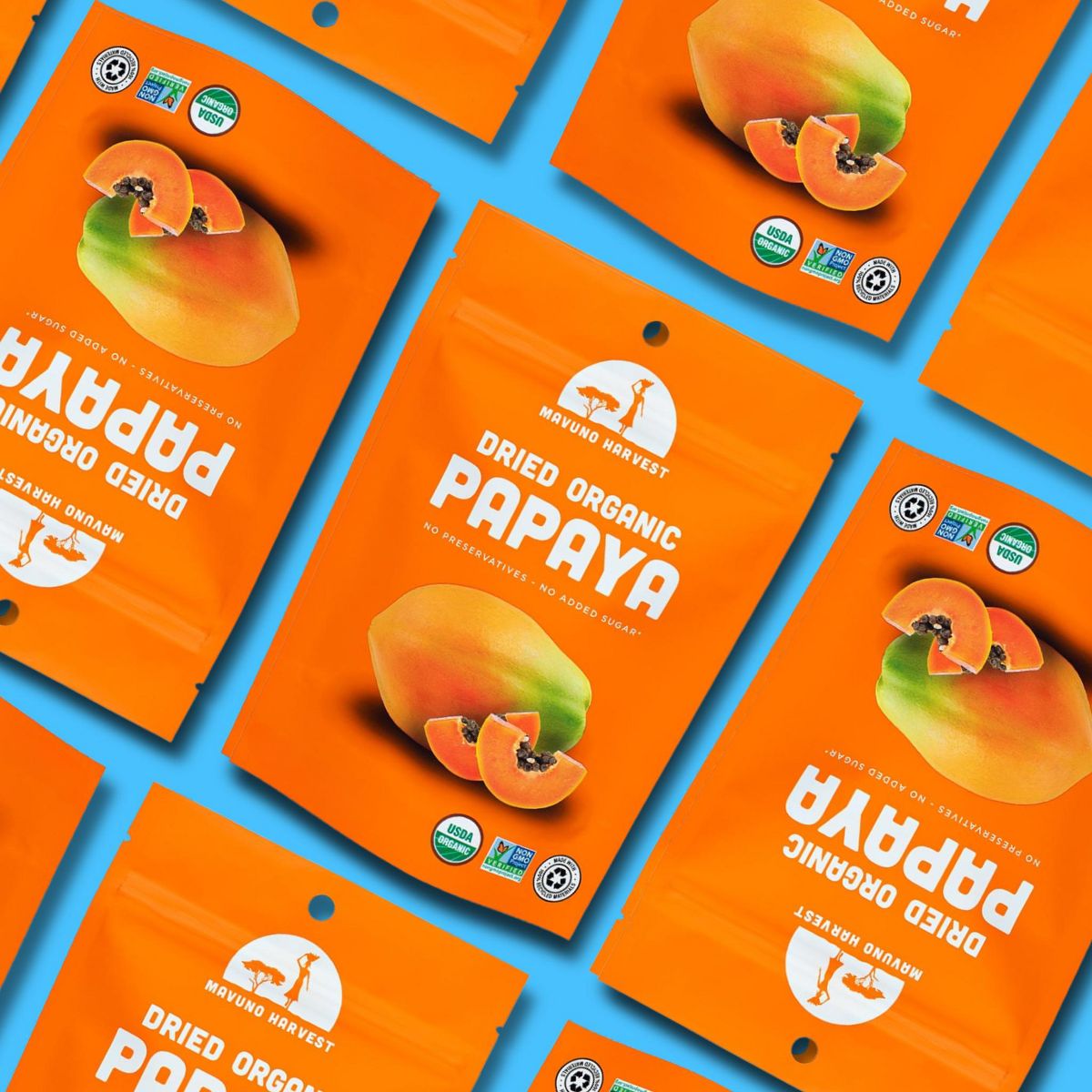 Mavuno Harvest Papaya Seca Orgánica para Snack, Merienda Vegana y Sin Gluten, Saludable sin Conservantes ni Azúcares Añadidos - Imagen 5