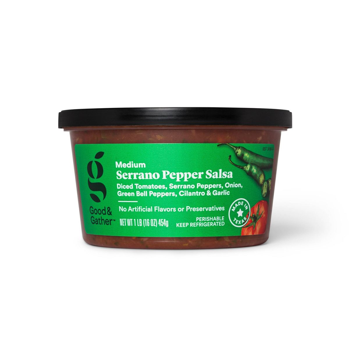 Salsa de Chile Serrano Mediano - 16 oz - Good & Gather™ - Imagen 2