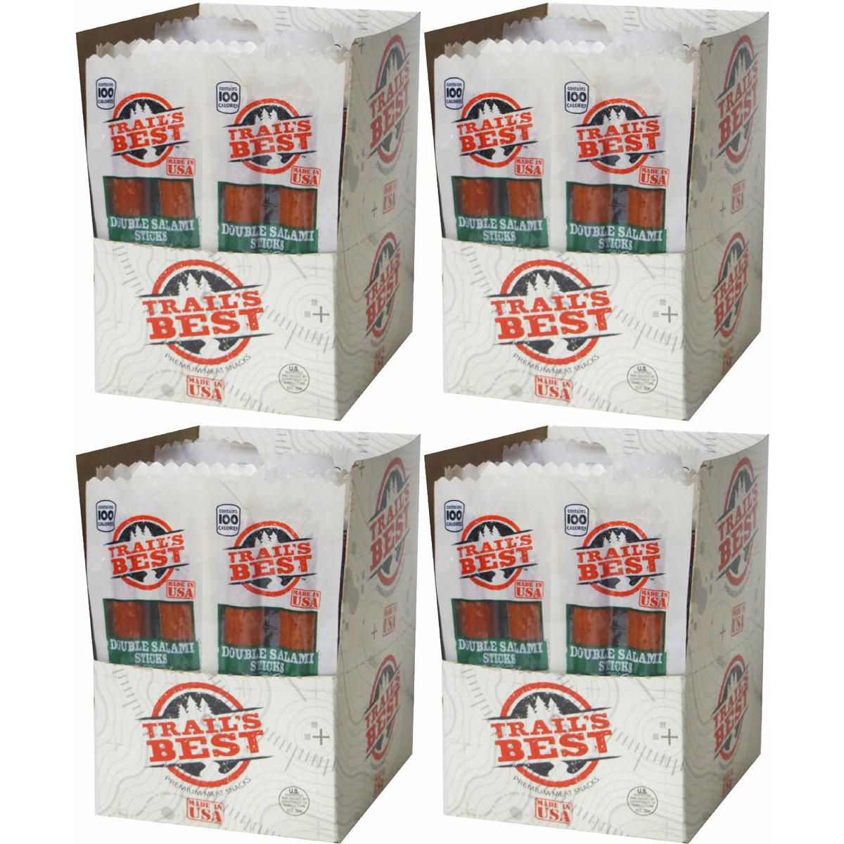 Trail's Best Salami Doble 1 oz - 4 Cajas de 20 unidades