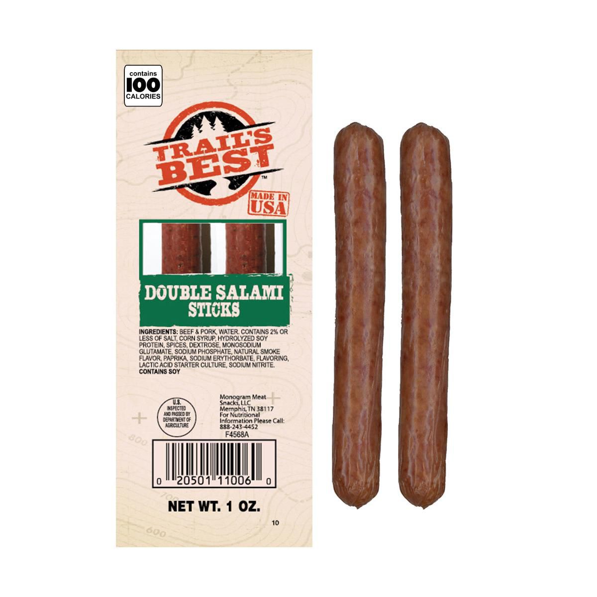 Trail's Best Salami Doble 1 oz - 4 Cajas de 20 unidades - Imagen 4