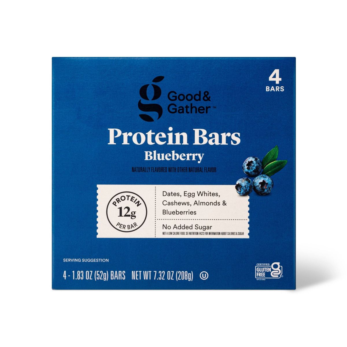 Barras de Proteína Sabor Blueberry - 12g de Proteína - 4ct - Good & Gather™