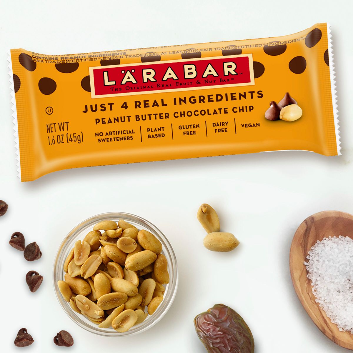 Larabar Barra de Proteína Sabor Mantequilla de Cacahuate y Chispas de Chocolate - Imagen 3