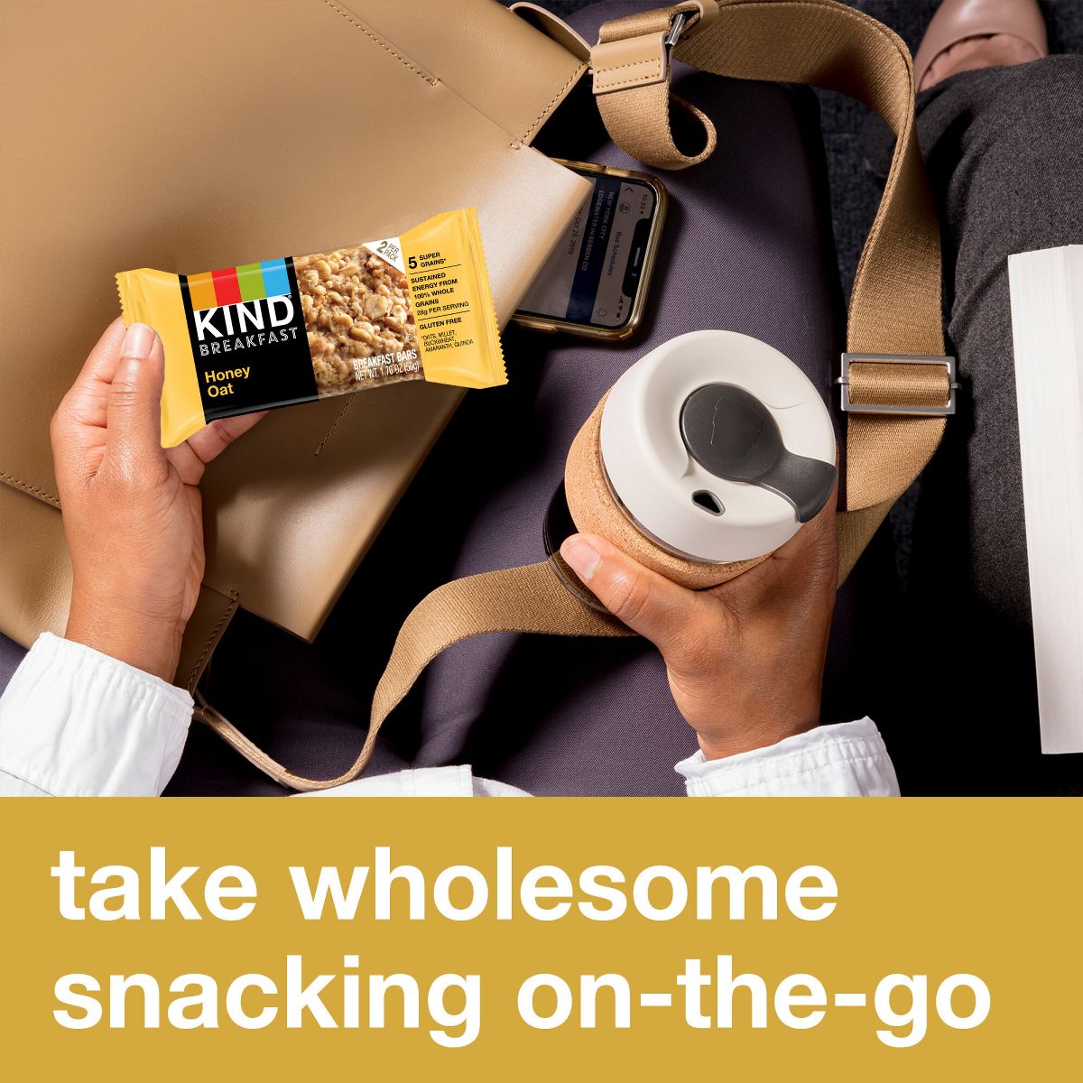 Kind Desayuno Barras de Avena y Miel - 10.58 oz/6 ct - Imagen 9