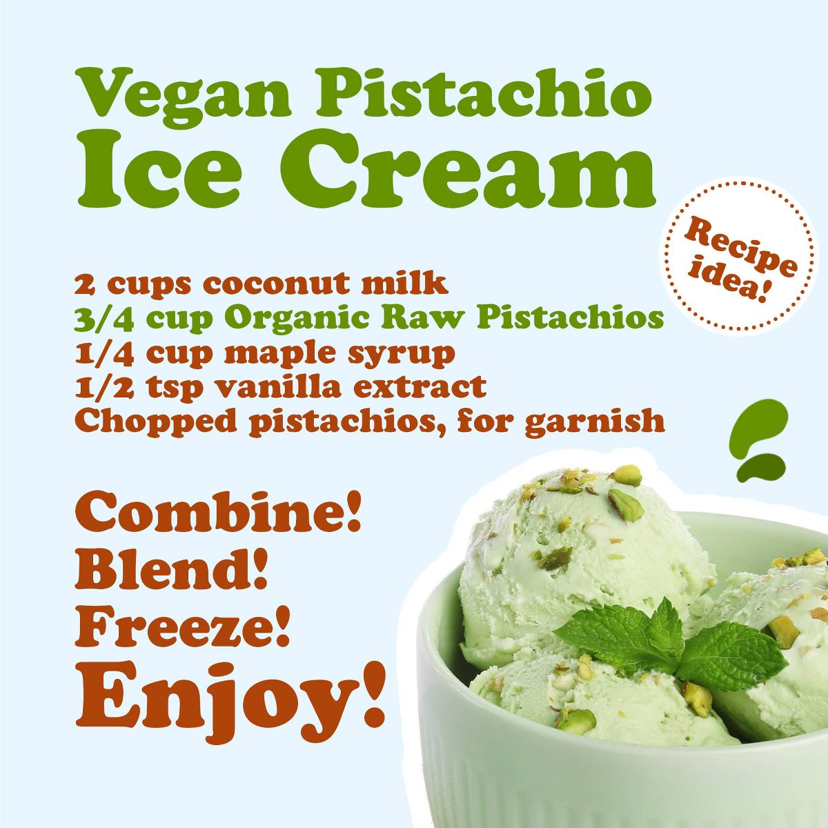 Pistachios Orgánicos Crudos - Sin OGM, Kosher, Sin Cáscara, Granel - Imagen 9