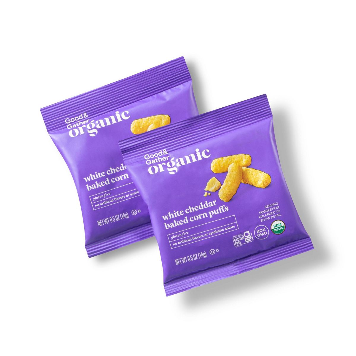 Palomitas de Queso Blanco Cheddar Orgánico Multipack - 12ct - Good & Gather™ - Imagen 4