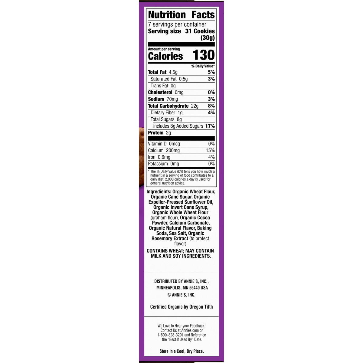 Annie's Organic Chocolate Bunny Grahams - 7.5 oz - Imagen 7