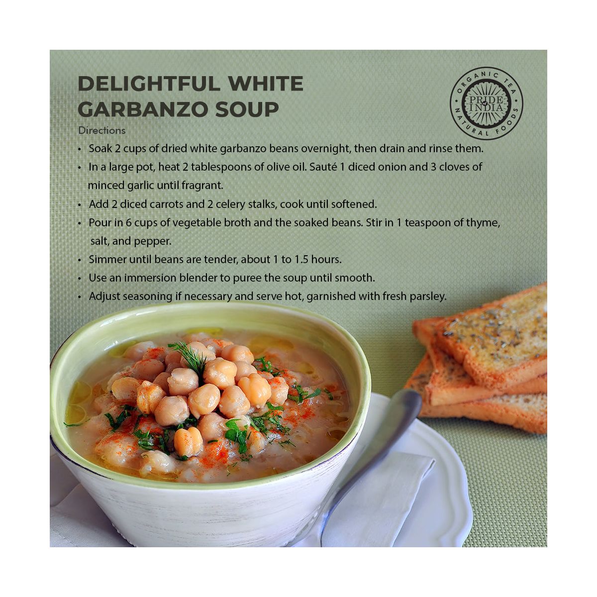 Garbanzos Blancos Enteros PRIDE OF INDIA - Imagen 6