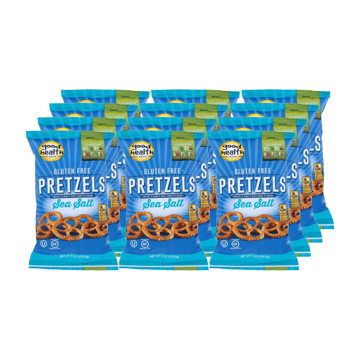 Good Health Pretzels con Sal de Mar - Caja de 12/8 oz