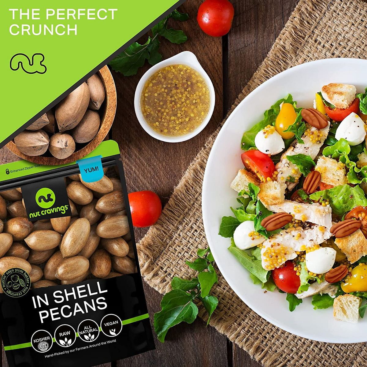Nueces Pecanas en Cáscara, Crudas Premium por Nut Cravings - Imagen 5