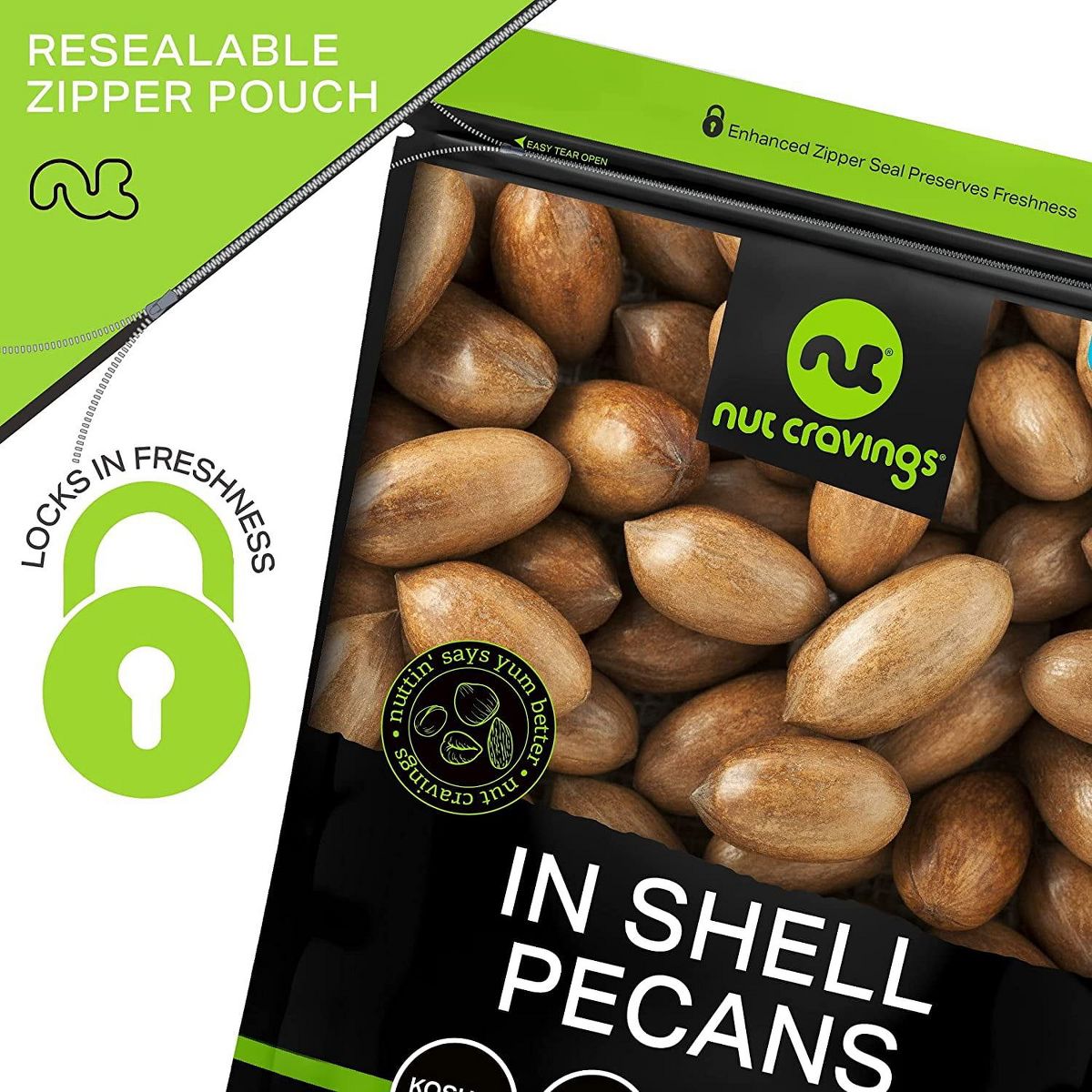 Nueces Pecanas en Cáscara, Crudas Premium por Nut Cravings - Imagen 6