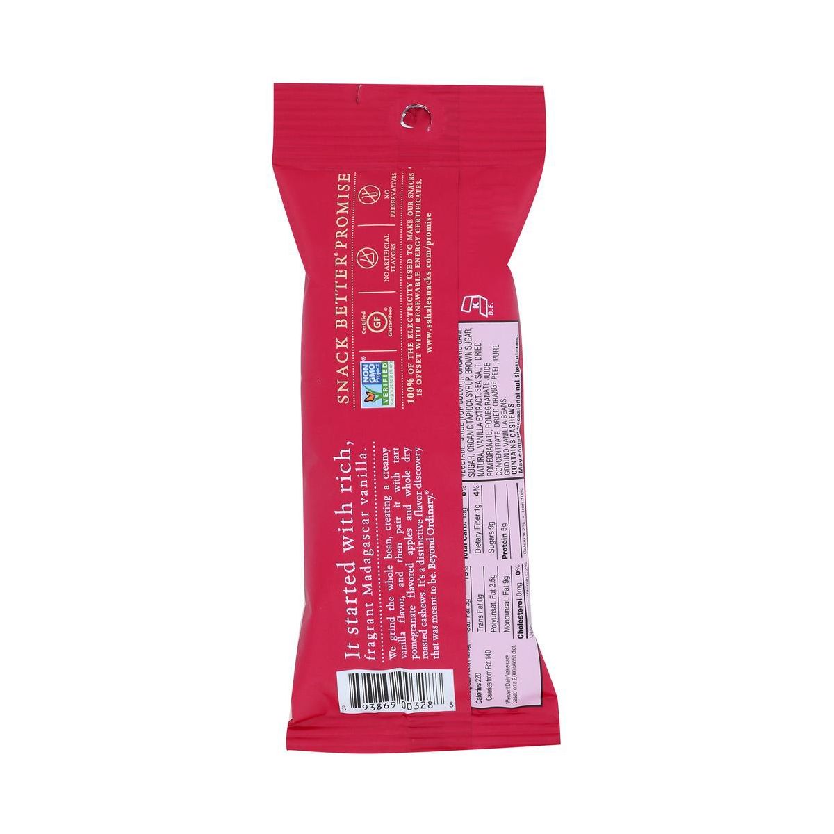 Sahale Snacks Nueces Garapiñadas, Anacardos Con Granada y Vainilla - Caja de 9/1.5 oz - Imagen 4