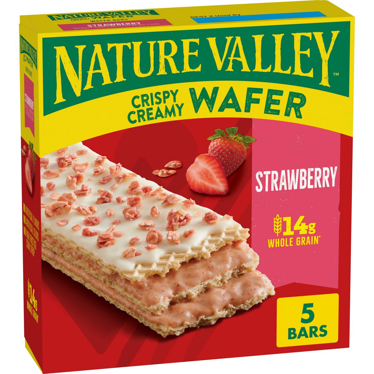 Nature Valley Barras Crujientes y Cremosas de Fresa - 6.5 oz/5 ct