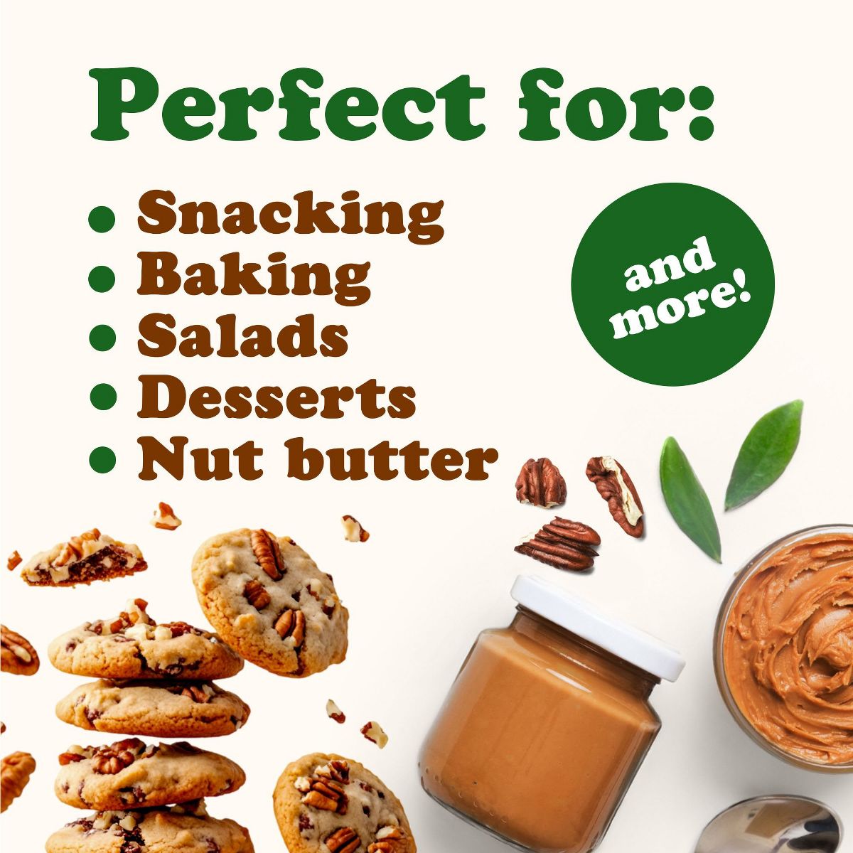 Piezas de Nuez Pecana, Tostadas y Saladas - por Food to Live - Imagen 7